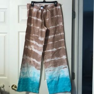 VENUS drawstring linen lounge pants